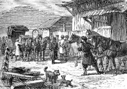 Changing Horses At A Siberian Station Historical Illustration
