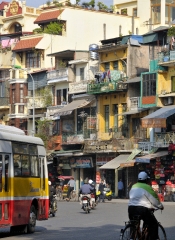 city building people in Hanoi