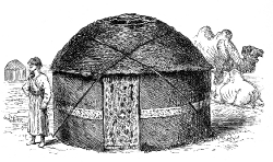 Framework Of Turcoman Tent Historical Illustration