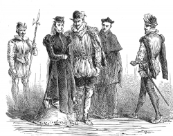 french costumes historical illustration