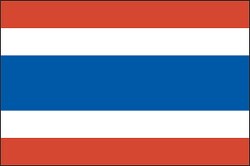 Thailand flag flat design clipart