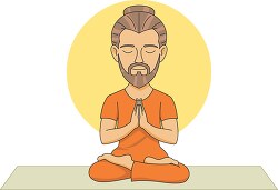 yoga guru teacher clipart