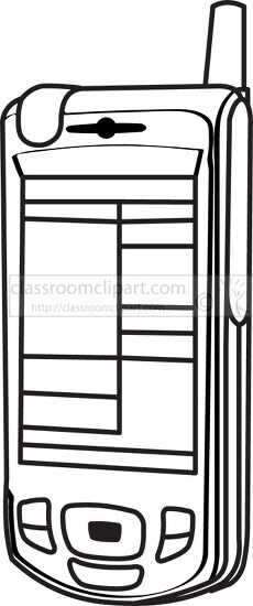 052 black outline clipart