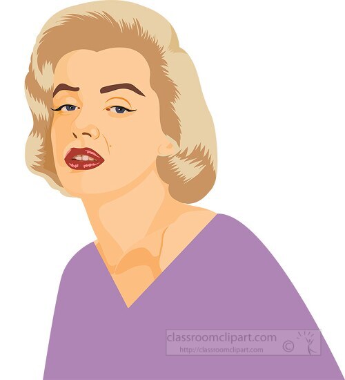 actress marilyn monroe clipart