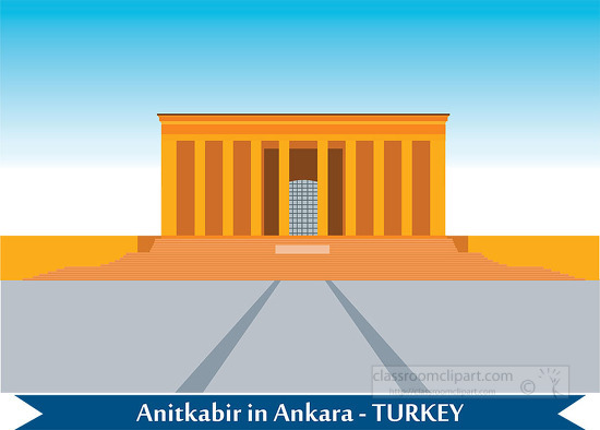 anitkabir in ankara turkey clipart