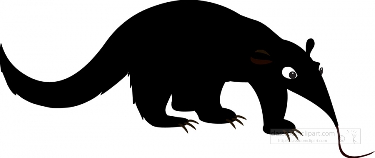 anteater silhouette clipart