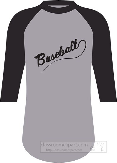 baseball tee shirt clipart