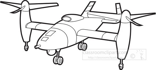 bell eagle eye helicopter black outline clipart