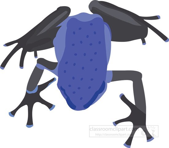 blue spotted frog clipart