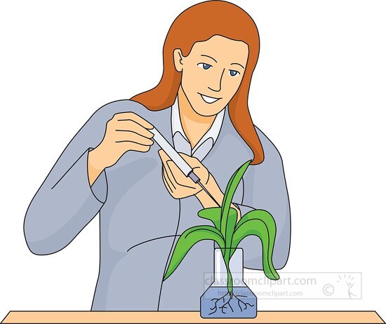 botanist at work clipart