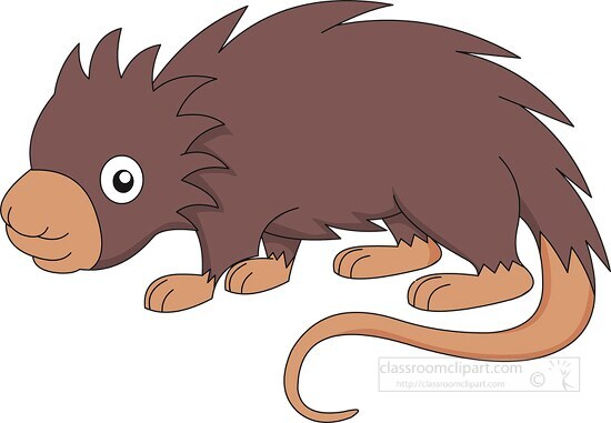 brazilian baby porcupine clipart