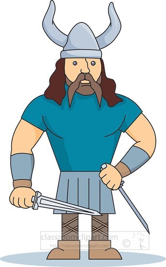 cartoon viking