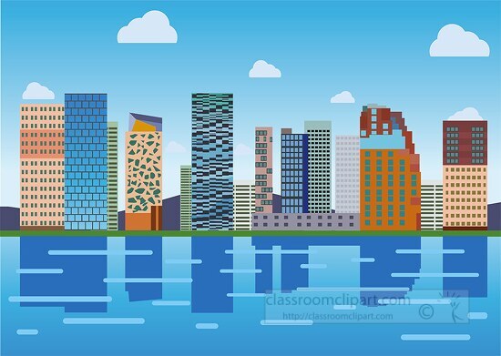 cityscape oslo norway clipart