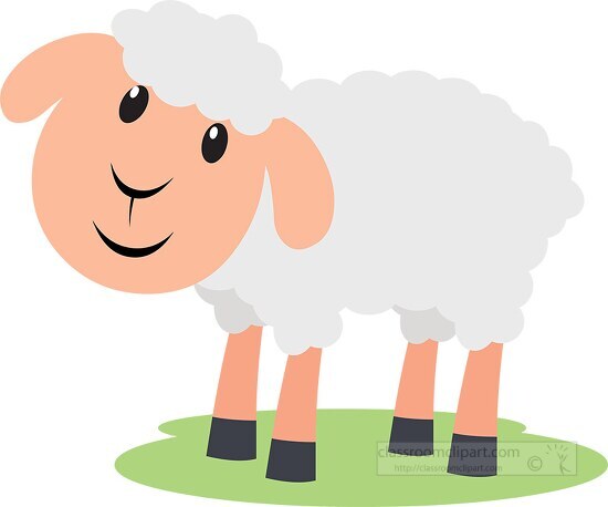 cute sheep clipart 1012