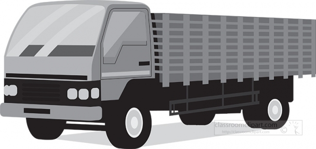 delivery truck transportation gray color