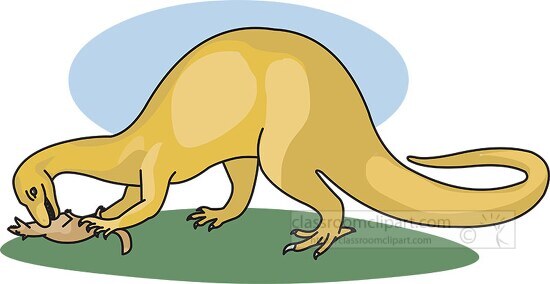 dinosaur eating clipart