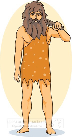 earky history caveman clipart