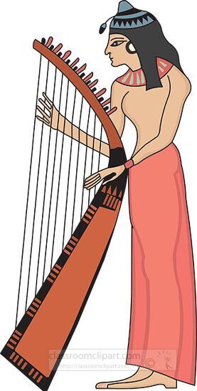 egyptian-woman-playing-harp-clipart