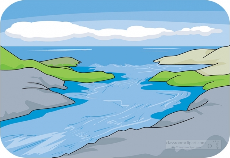 estuary biome clipart