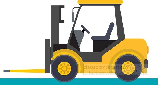 forklift construction and machinary clipart