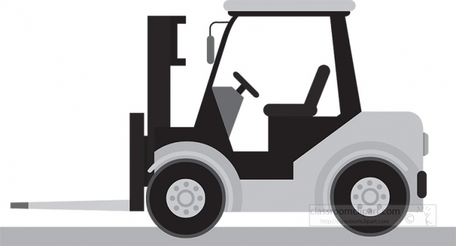 forklift construction and machinary gray color