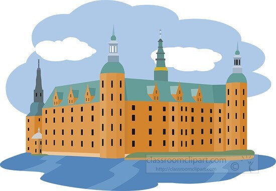 frederiksborg castle denmark clipart