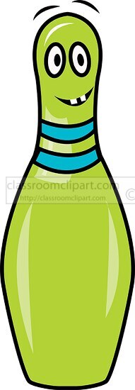 goofy cartoon character bowling pin