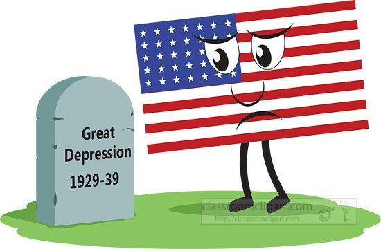 great depression clipart