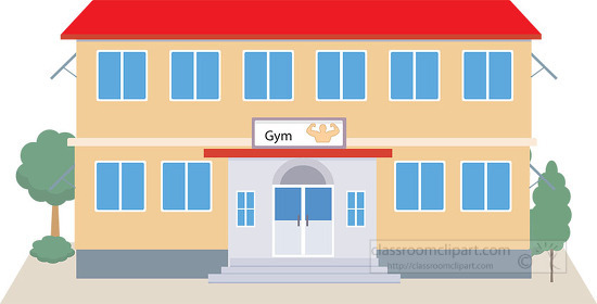 gym building clipart 043