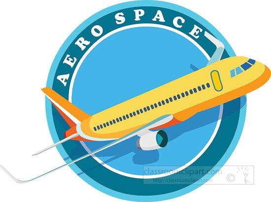 illustration of a passenger airliner clipart