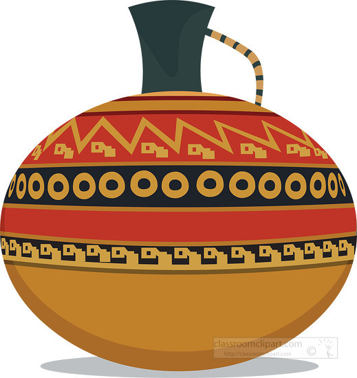 inca civilization ceramics clipart