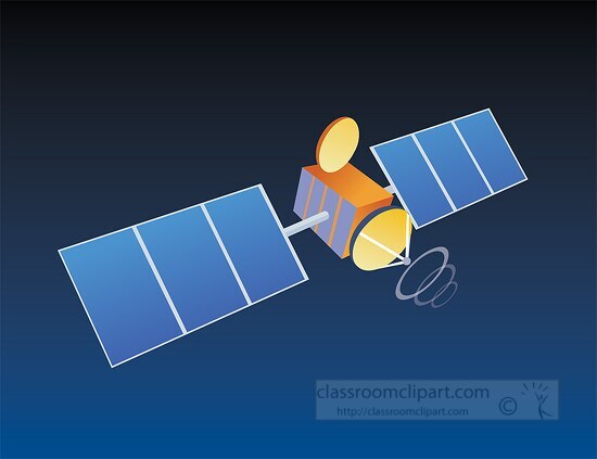 invention communication satellite clipart