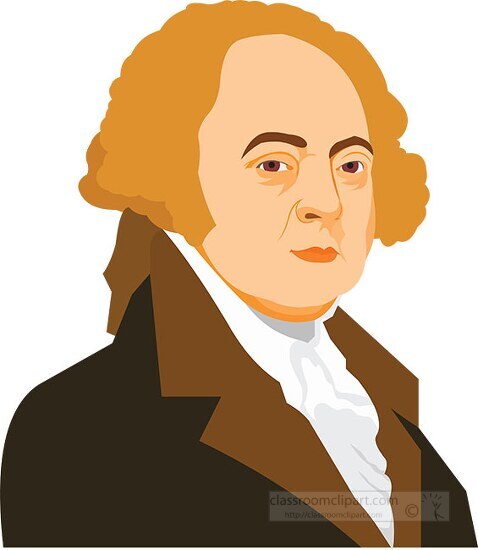 john adams american presidents 2 clipart