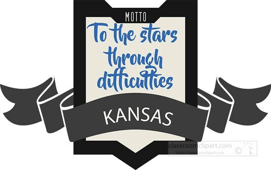 kansas state motto clipart image