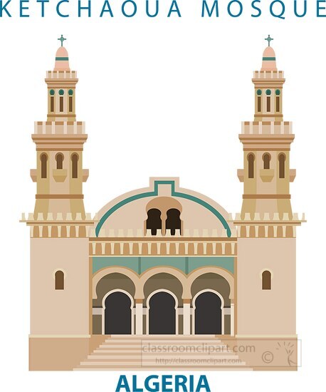 ketchaoua mosque in algeria clipart