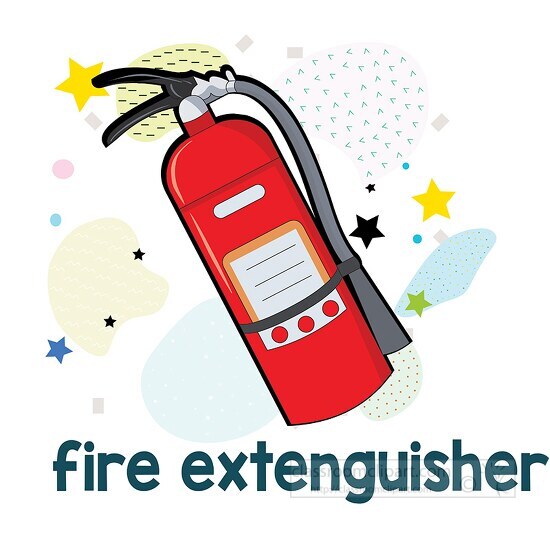 learning to read pictures and word fire extinguisher