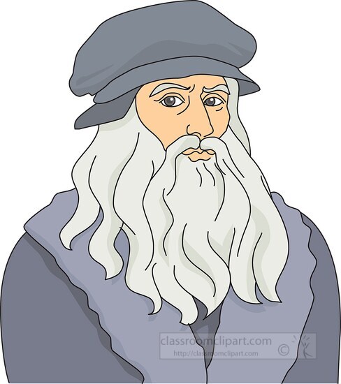 leonardo da vinci clipart