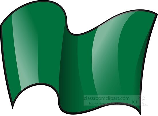 Libya wavy country flag clipart