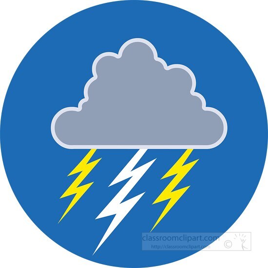 lightning weather icon clipart 218