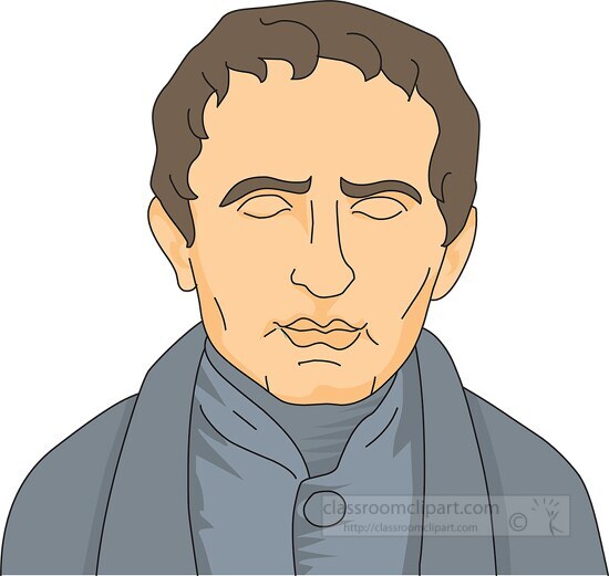 louis braille clipart