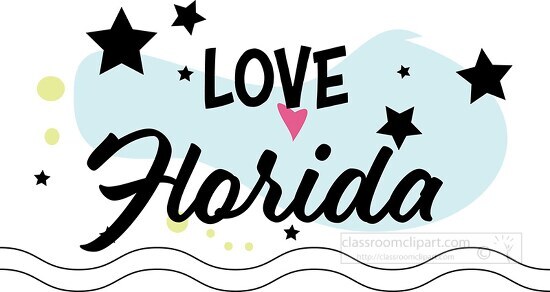 Love Florida Logo Clipart