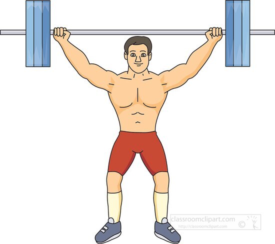 man weightlifting