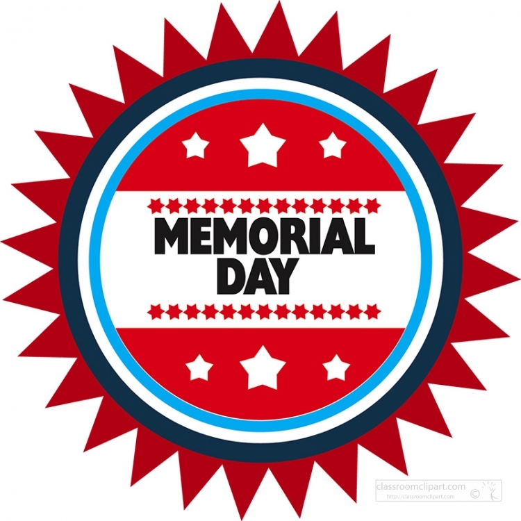 memorial day logo circle shape