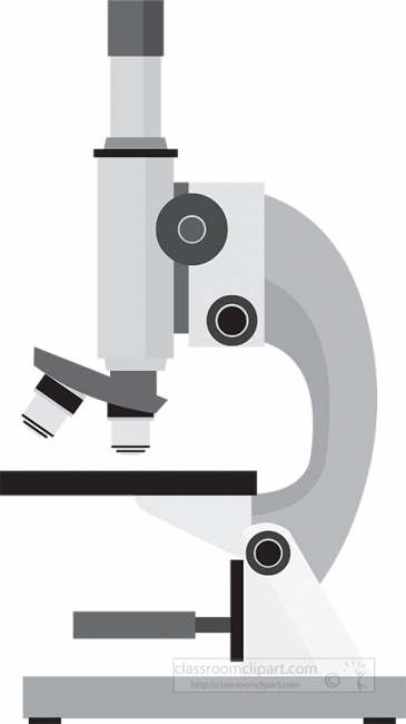 microscope gray clipart