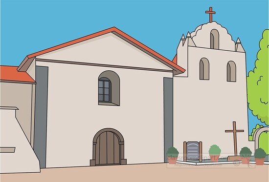 mission santa ines clipart