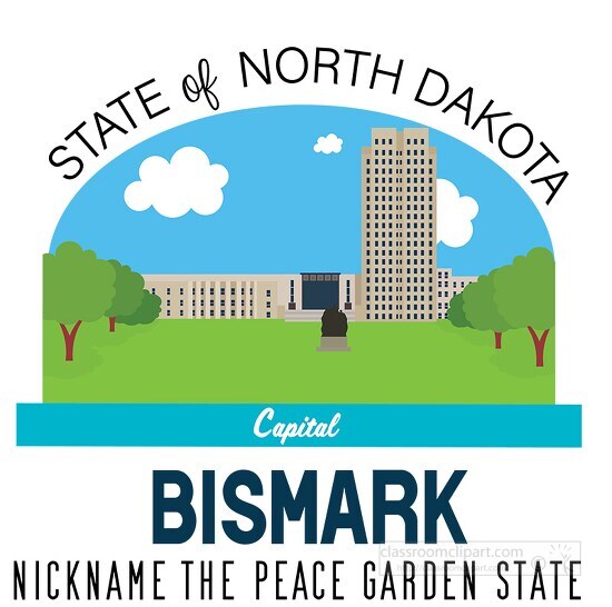 north dakota state capital bismark nickname peace garden state v