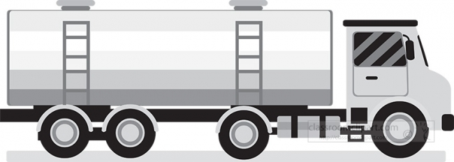 oil tanker truck transportation gray color