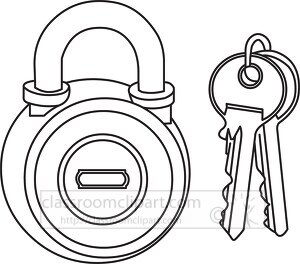 pad lock1 outline