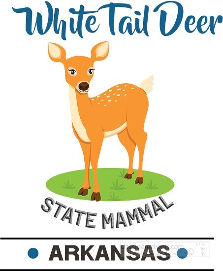 pennsylvania state mammal white tail deer clipart animal