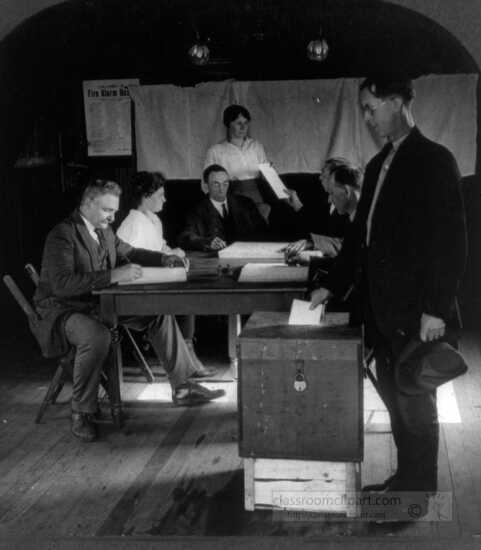 American citizens voting 1923